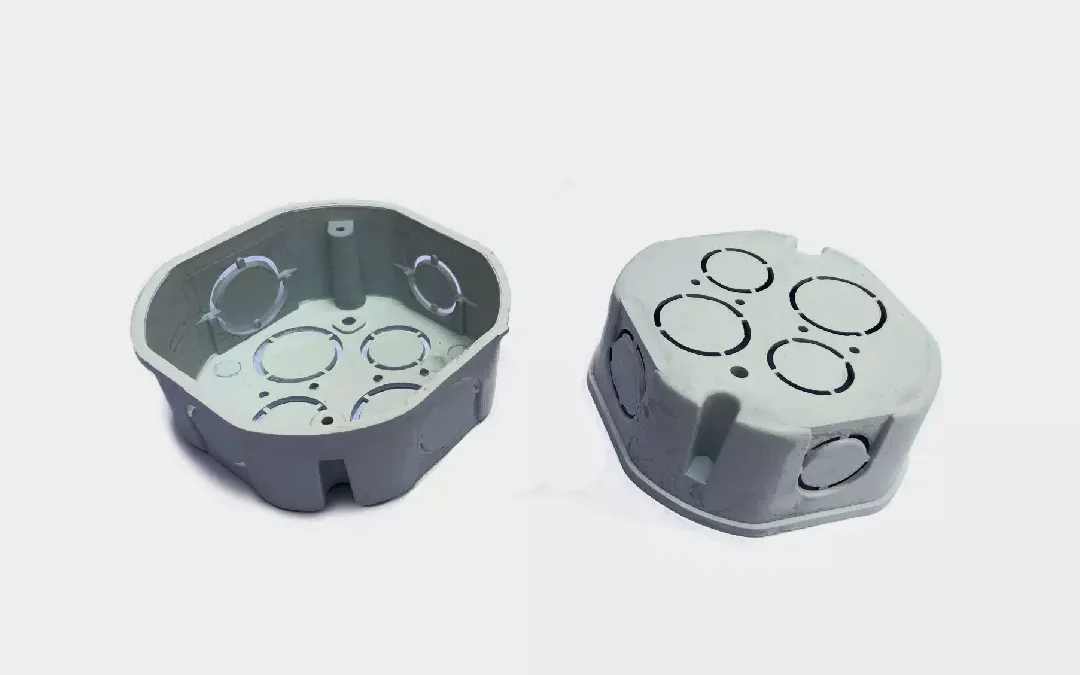 Caja octogonal blanca